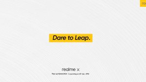 Realme X Launch Date